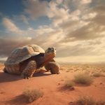 Jeune tortue marine ou terrestre observée à l’écolodge Lompoul Nature, illustrant les actions de préservation de la faune locale.